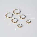 316L Stainless Steel Slim Contrast Earrings