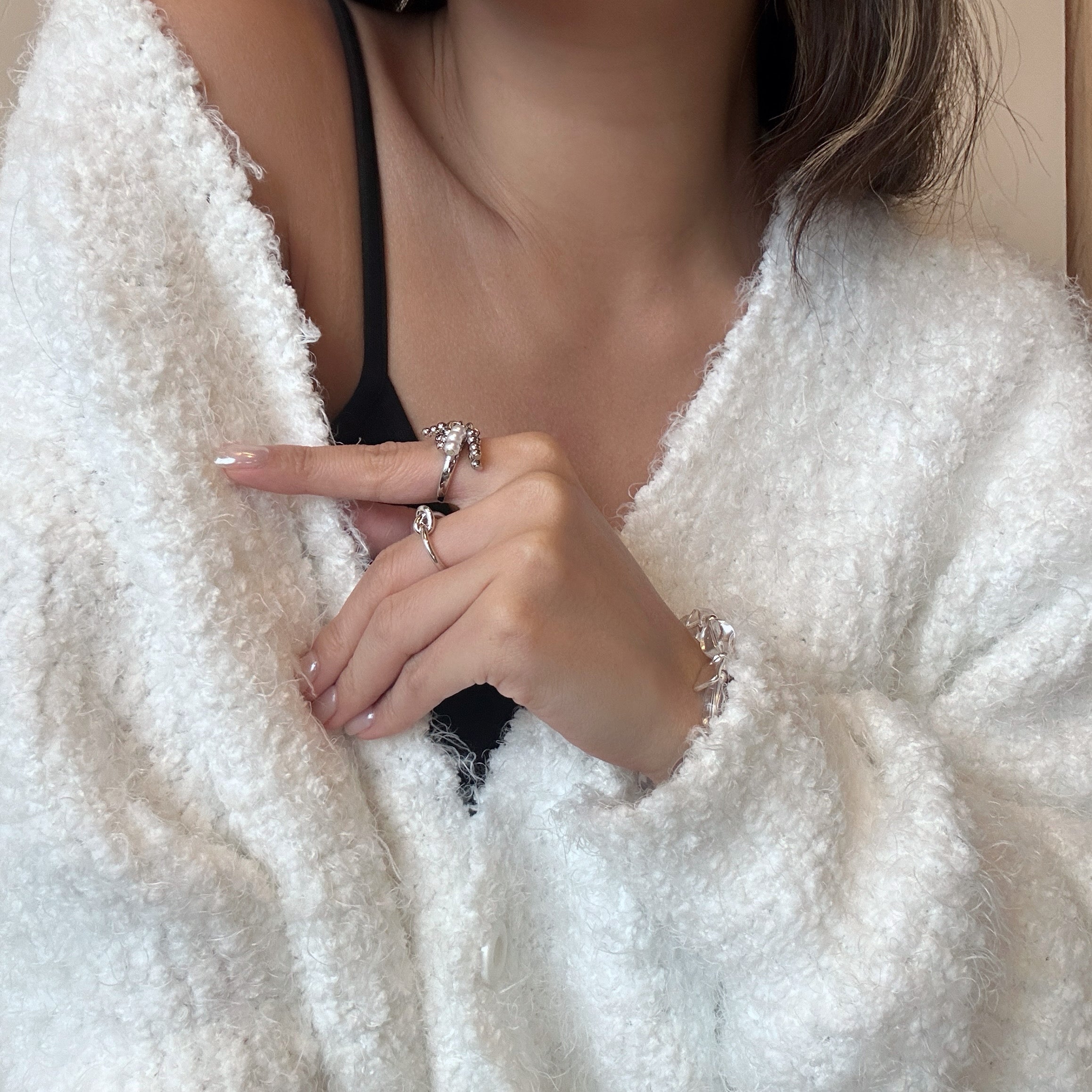 Tassel Pearl Ring - Coddle Heaven