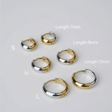 316L Stainless Steel Bold Contrast Earrings