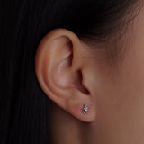 316L Stainless Steel Star Cluster Flatback Earrings