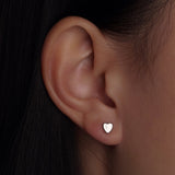 316L Stainless Steel Heartbeat Flatback Earrings