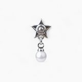 316L Stainless Steel Starfish Flatback Earrings