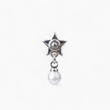 316L Stainless Steel Starfish Flatback Earrings