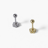 316L Stainless Steel 3mm Flower Dot Flatback Earrings