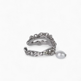 Pearl Chain Embrace Ring