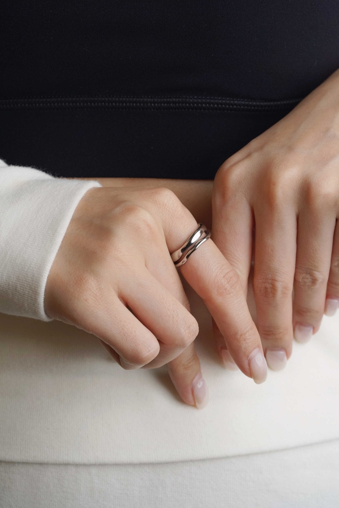 316L Liquid Metal Stacking Ring (Slim) - Coddle Heaven