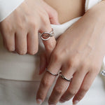 316L Liquid Metal Stacking Ring (Slim) - Coddle Heaven