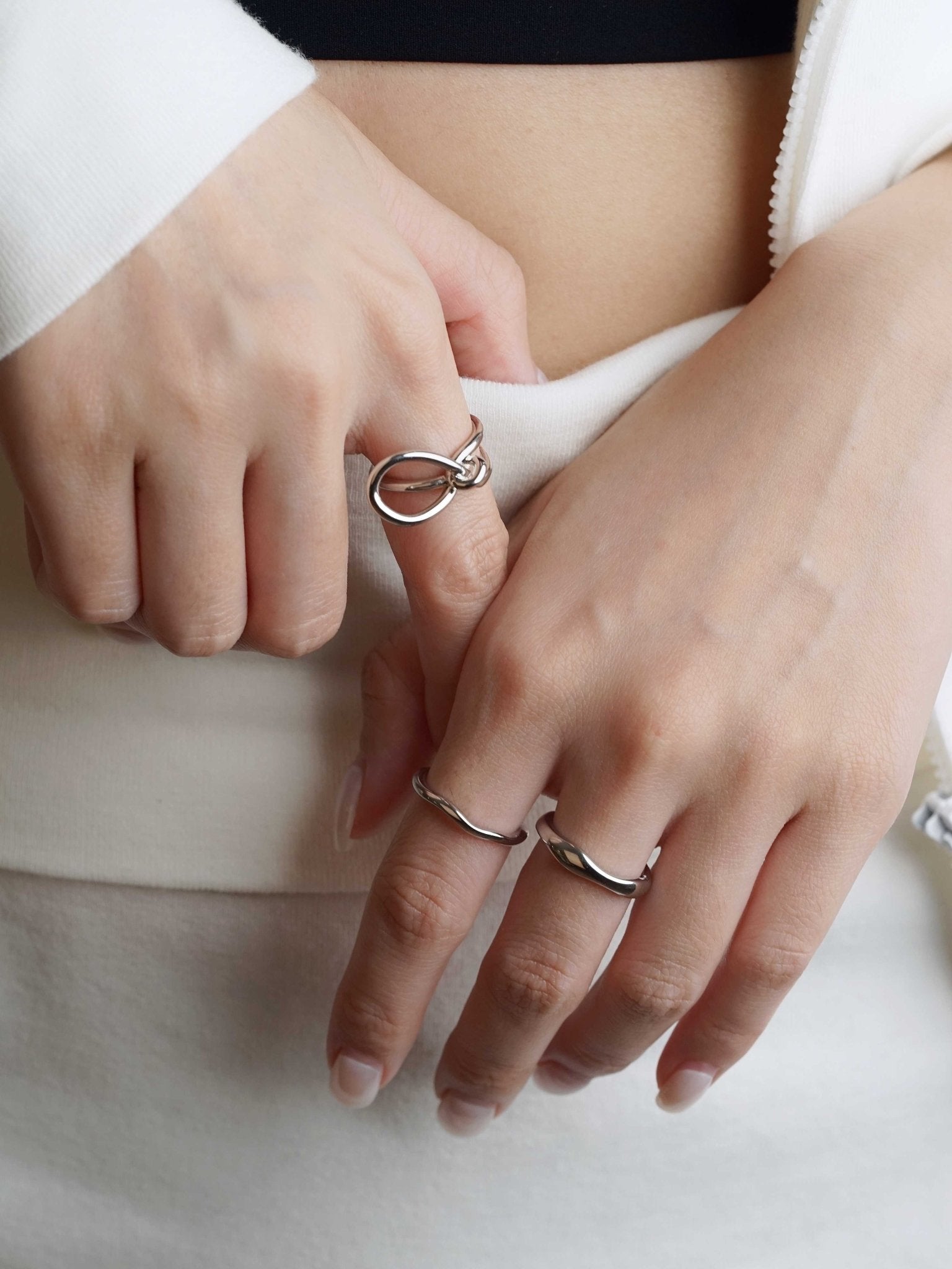316L Liquid Metal Stacking Ring (Slim) - Coddle Heaven