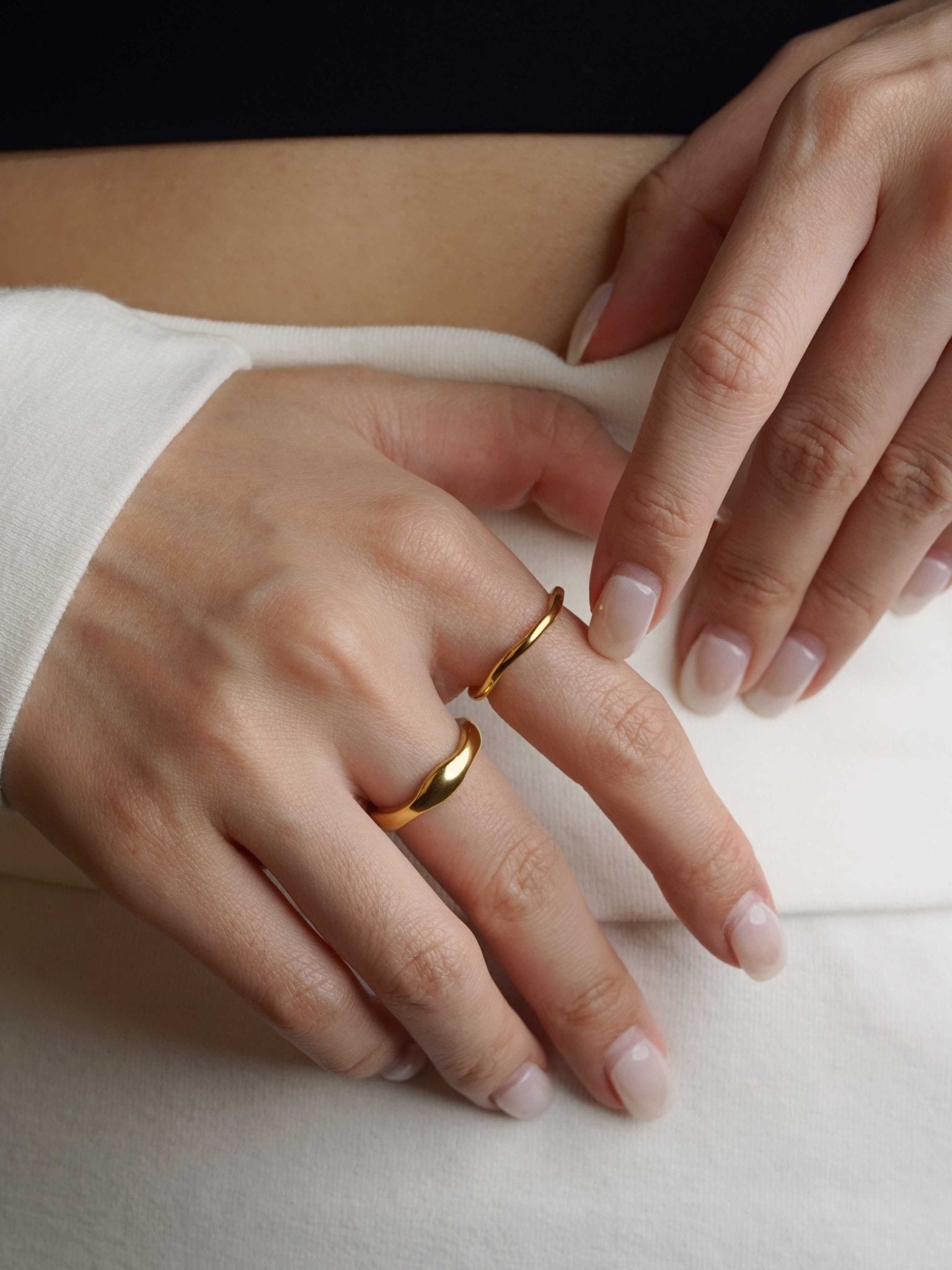 316L Liquid Metal Stacking Ring (Slim) - Coddle Heaven