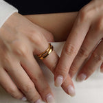 316L Liquid Metal Stacking Ring (Slim) - Coddle Heaven