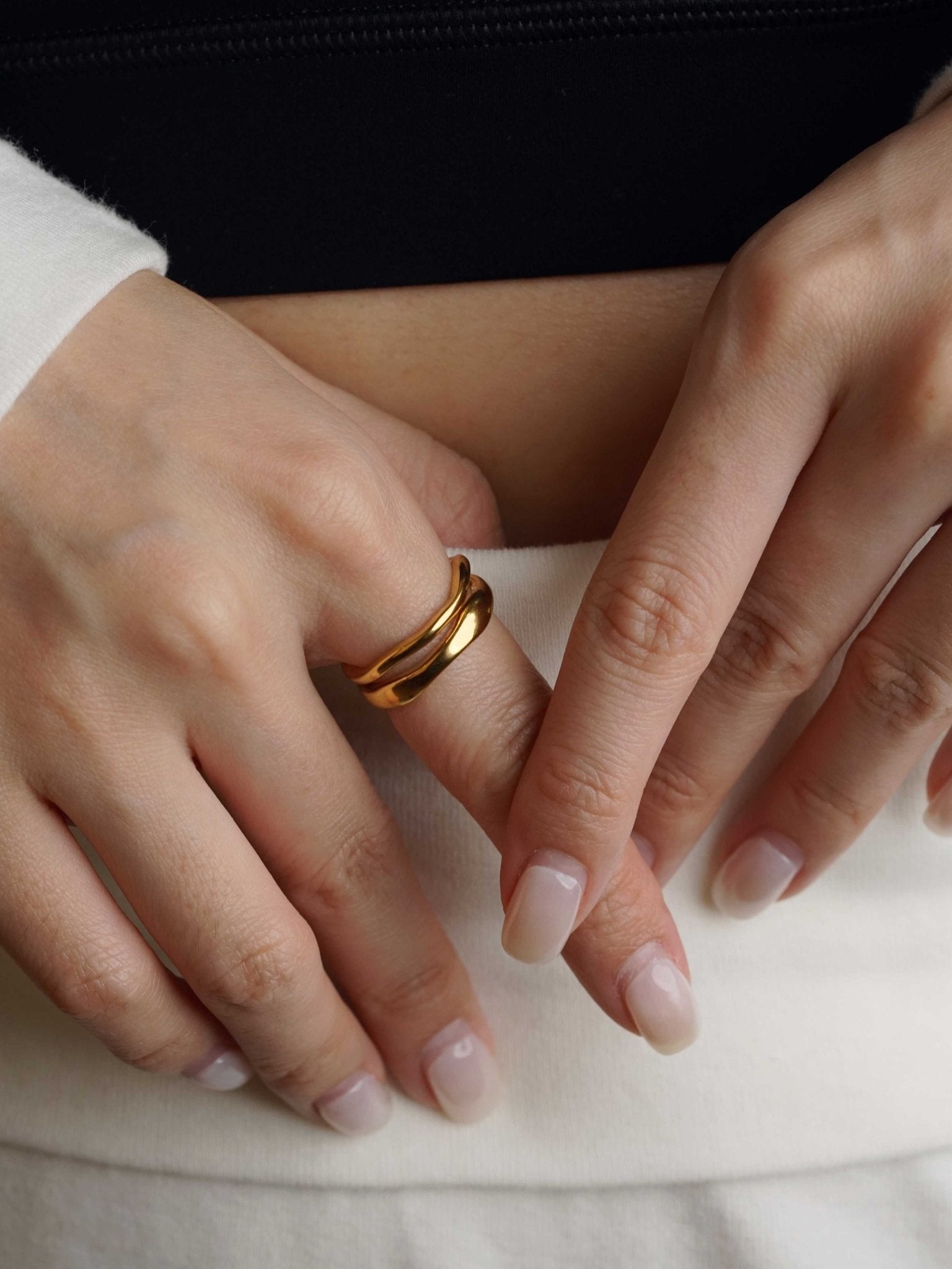 316L Liquid Metal Stacking Ring (Slim) - Coddle Heaven