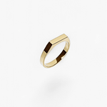 316L Sleek Bar Signet Ring - Coddle Heaven