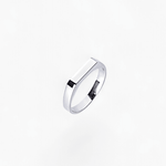 316L Sleek Bar Signet Ring - Coddle Heaven