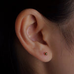 316L Stainless Steel 3mm Flatback Earrings - Coddle Heaven