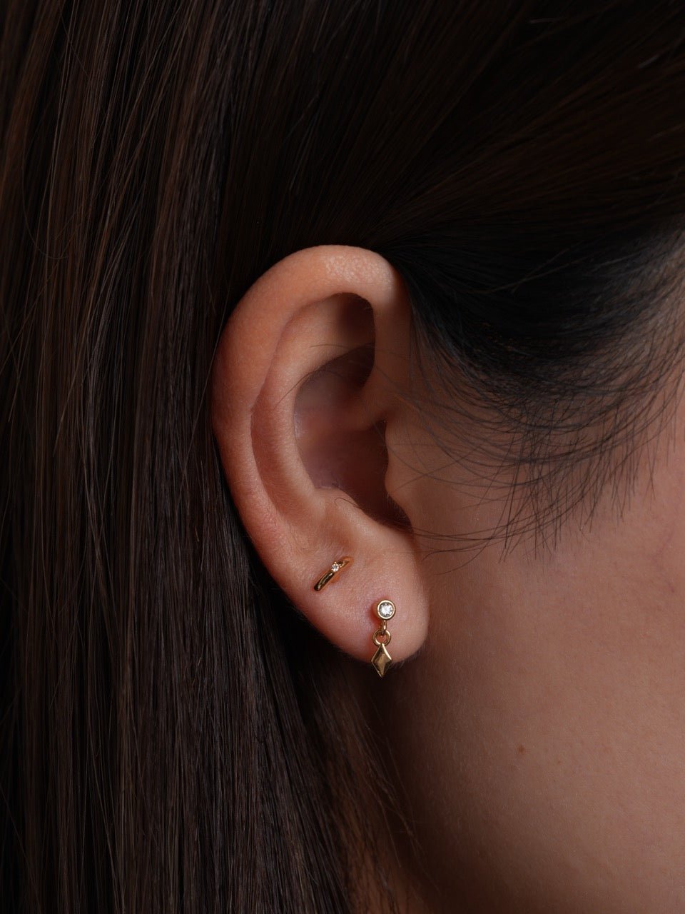 316L Stainless Steel Anchor Pave Flatback Earrings - Coddle Heaven