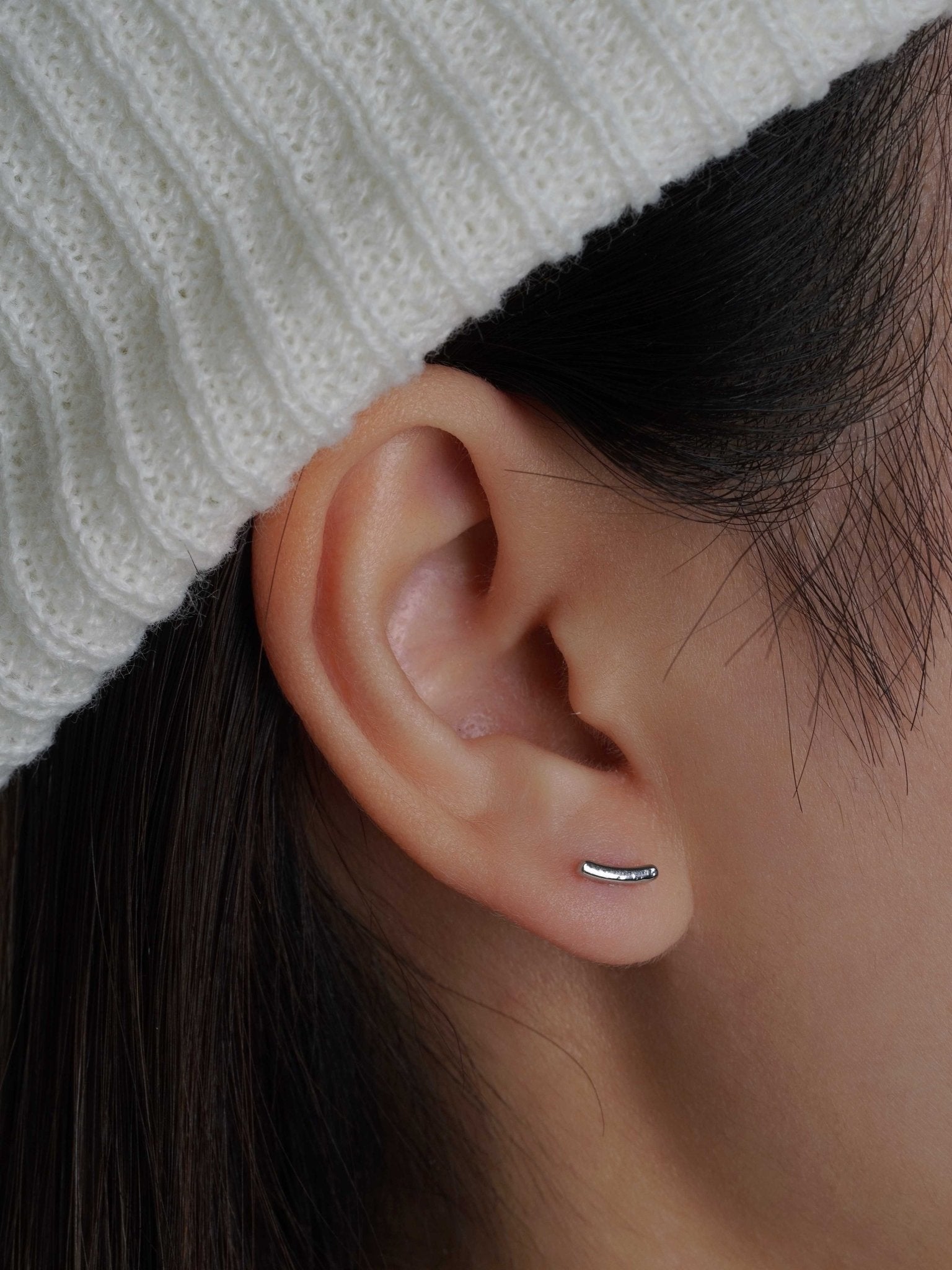 316L Stainless Steel Arc Flatback Earrings - Coddle Heaven