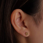 316L Stainless Steel Aurora Bead Flatback Earrings - Coddle Heaven