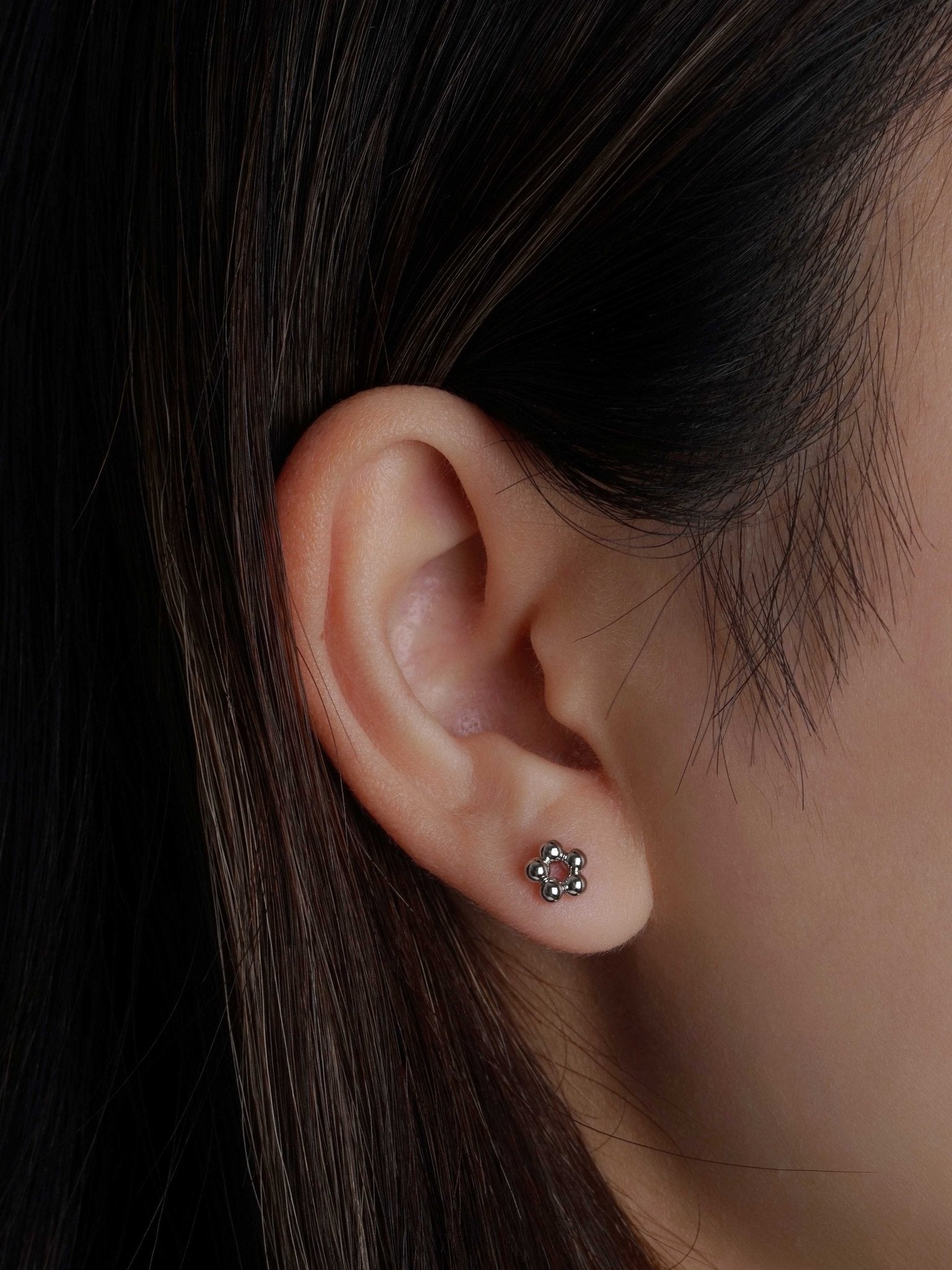 316L Stainless Steel Aurora Bead Flatback Earrings - Coddle Heaven