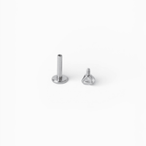 316L Stainless Steel Classic 3mm Diamond Flatback Earrings (Taper Included) - Coddle Heaven