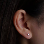 316L Stainless Steel Classic 3mm Diamond Flatback Earrings (Taper Included) - Coddle Heaven