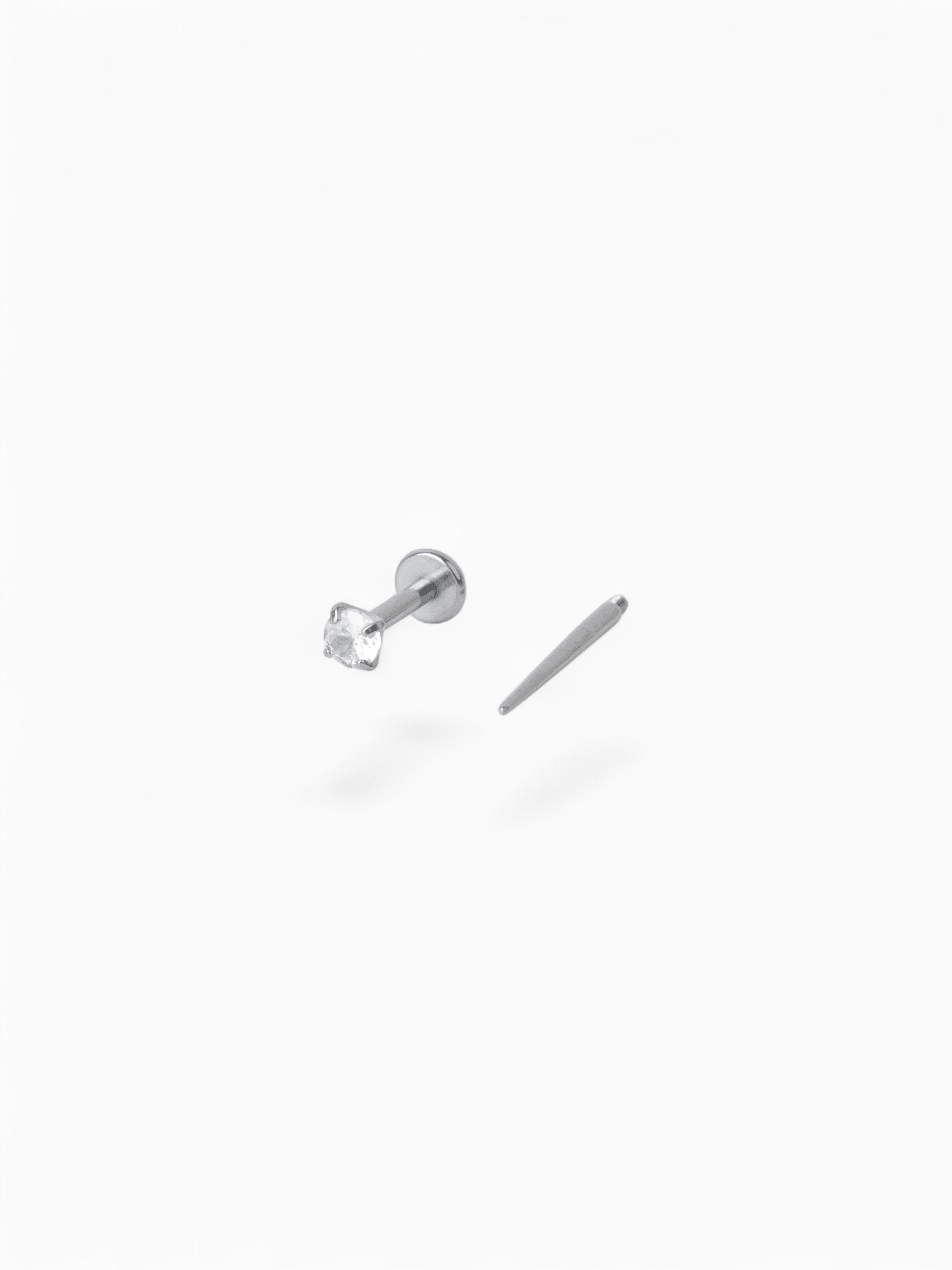 316L Stainless Steel Classic 3mm Diamond Flatback Earrings (Taper Included) - Coddle Heaven