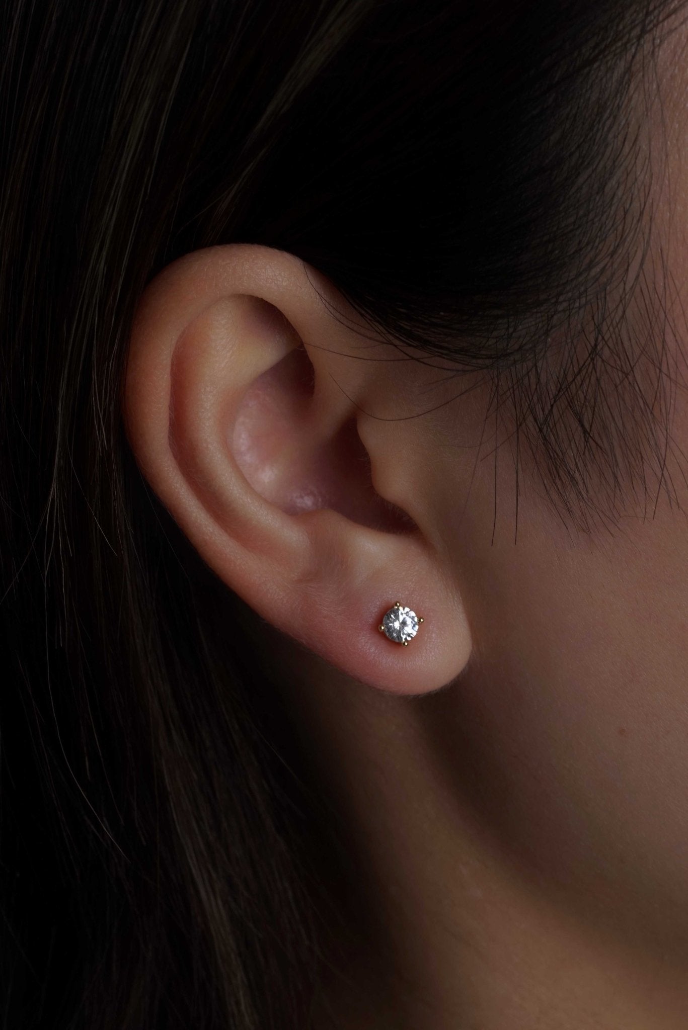 316L Stainless Steel Classic Diamond Dots Flatback Earrings - Coddle Heaven