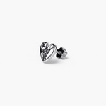 316L Stainless Steel Cosmic Heart Flatback Earrings - Coddle Heaven