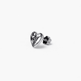316L Stainless Steel Cosmic Heart Flatback Earrings - Coddle Heaven