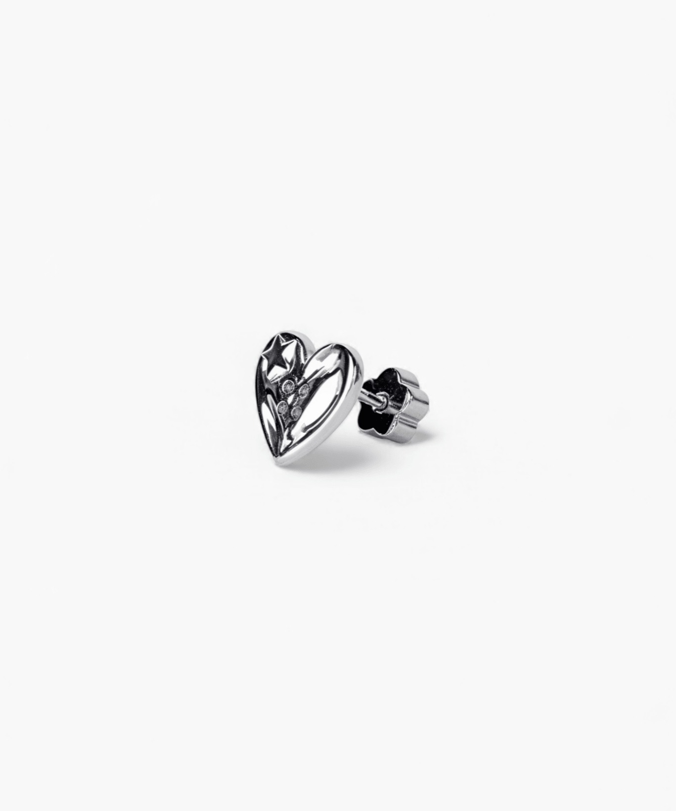 316L Stainless Steel Cosmic Heart Flatback Earrings - Coddle Heaven