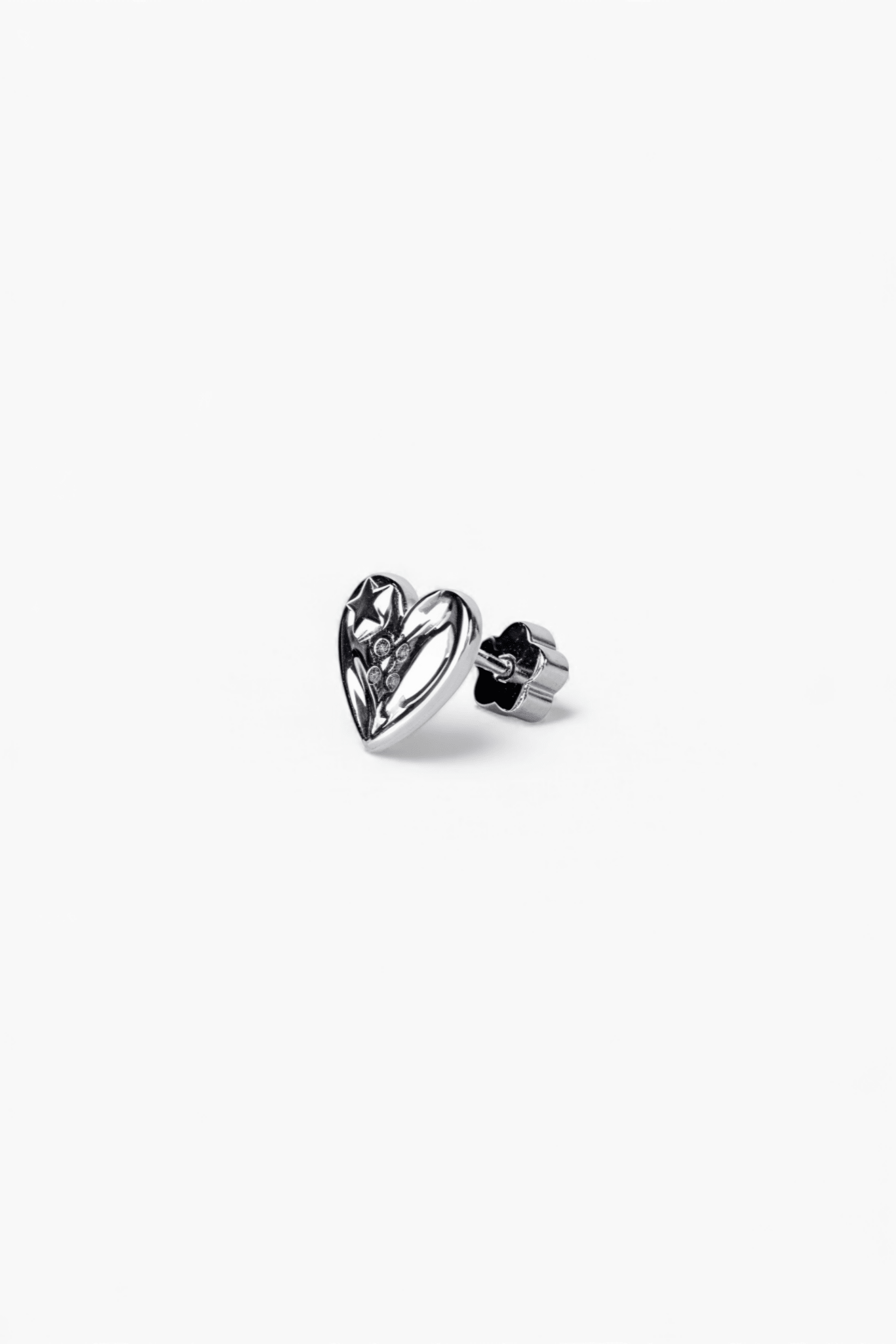 316L Stainless Steel Cosmic Heart Flatback Earrings - Coddle Heaven