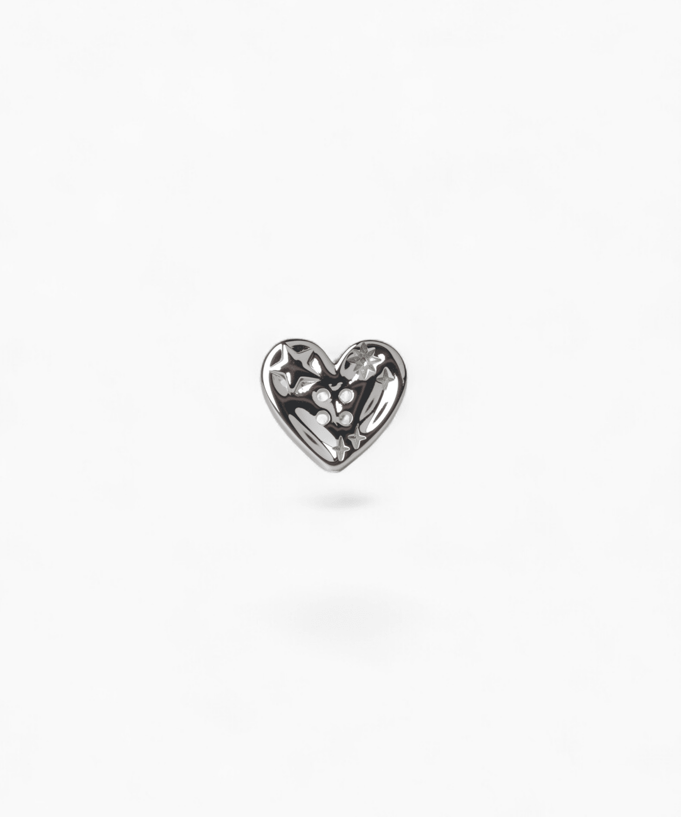 316L Stainless Steel Cosmic Heart Flatback Earrings - Coddle Heaven