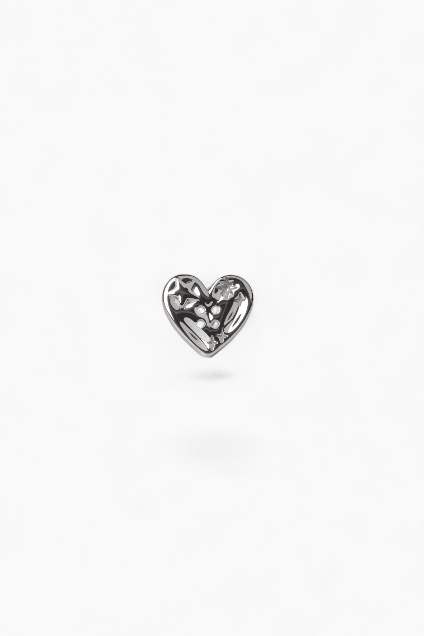 316L Stainless Steel Cosmic Heart Flatback Earrings - Coddle Heaven