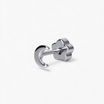 316L Stainless Steel Crescent Moon Flatback Earrings - Coddle Heaven