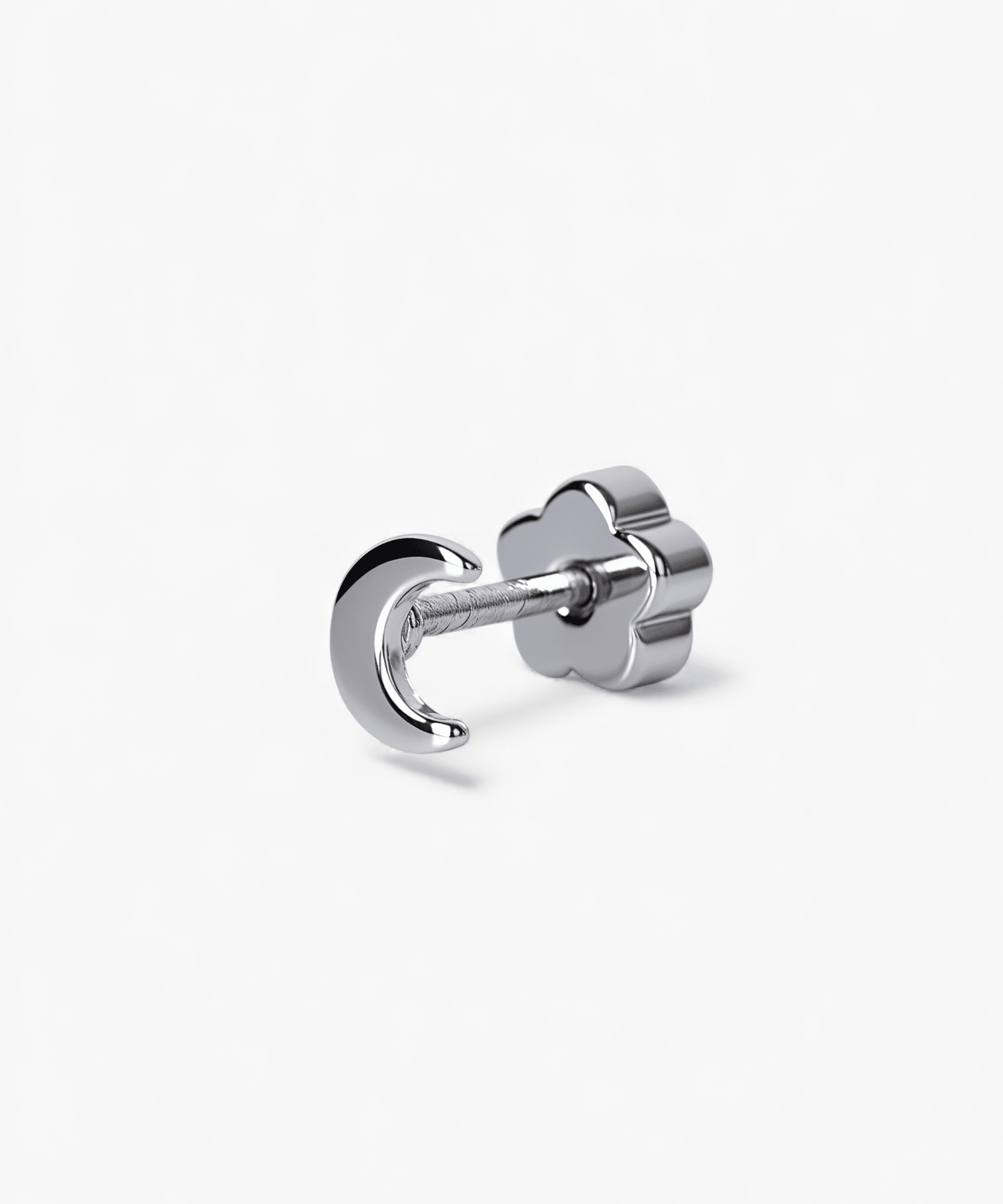 316L Stainless Steel Crescent Moon Flatback Earrings - Coddle Heaven