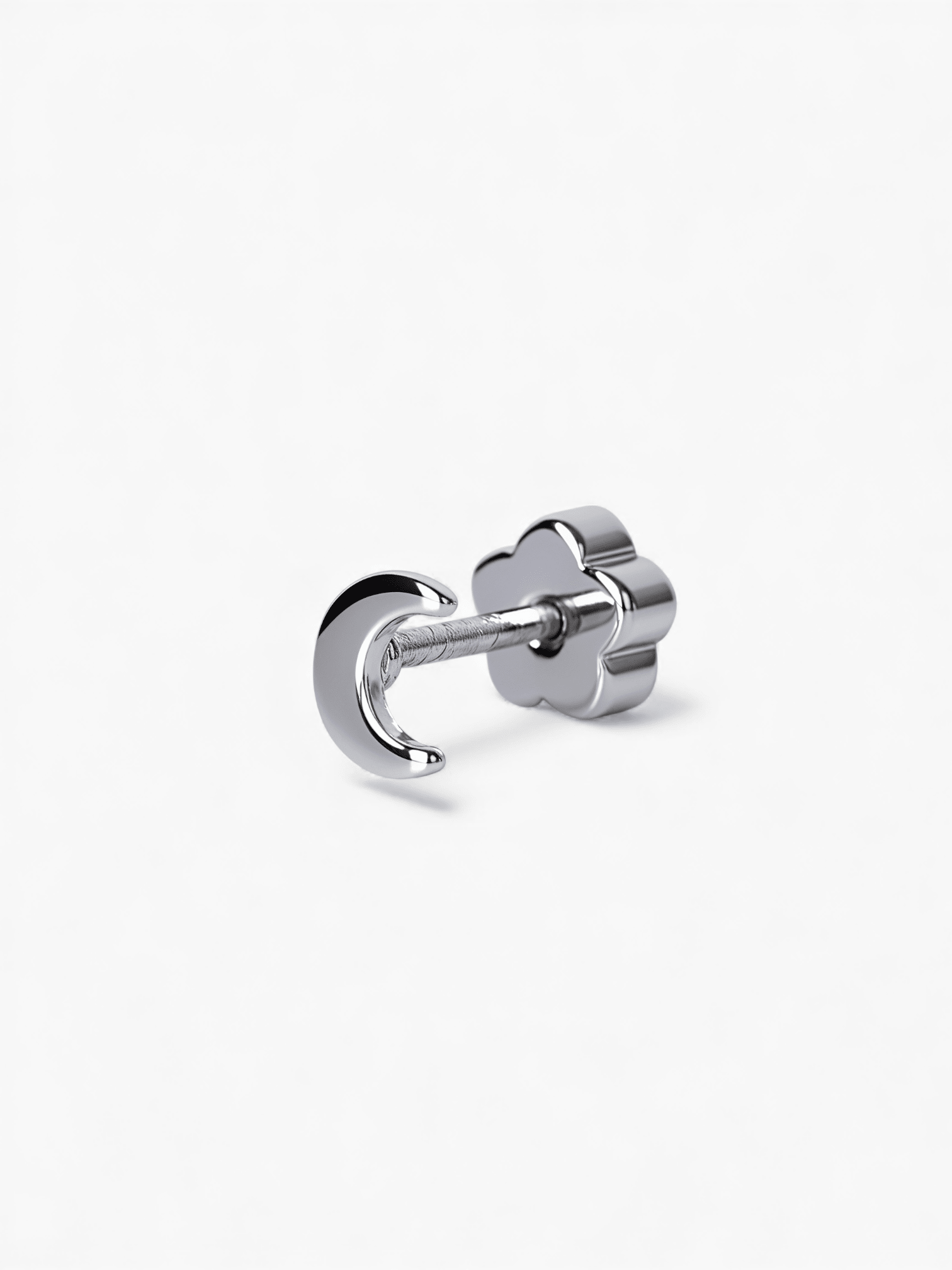 316L Stainless Steel Crescent Moon Flatback Earrings - Coddle Heaven