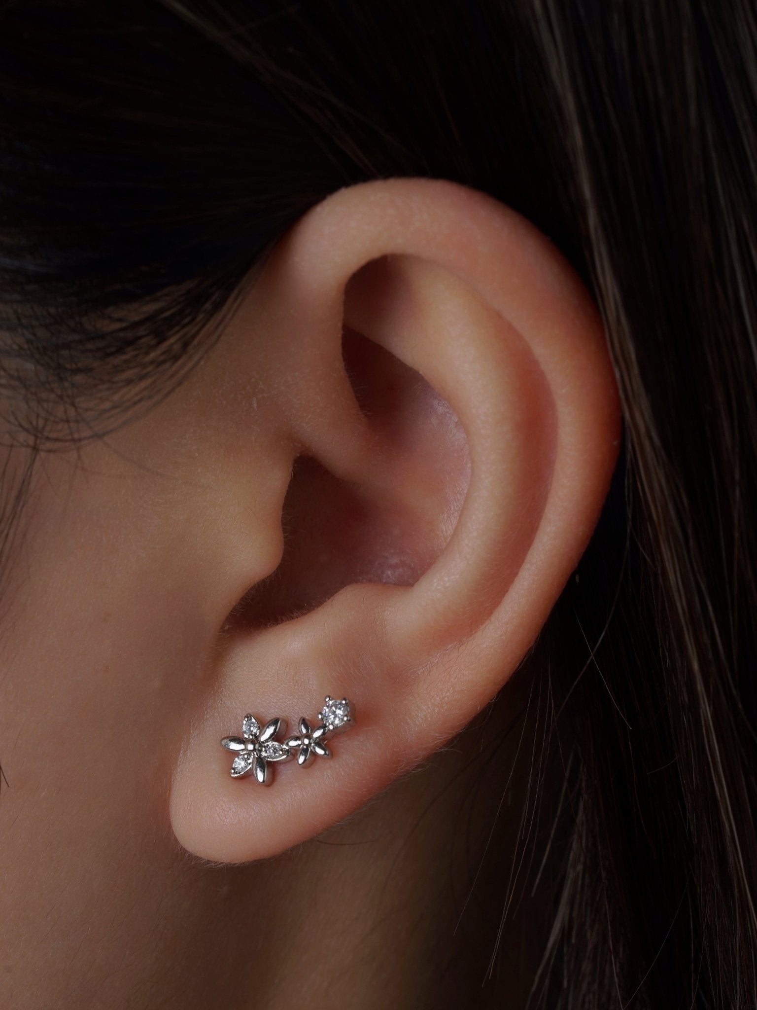 316L Stainless Steel Daisy Chain Flatback Earrings - Coddle Heaven