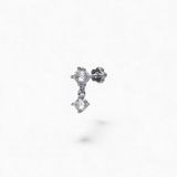 316L Stainless Steel Duet Drop Flatback Earrings - Coddle Heaven