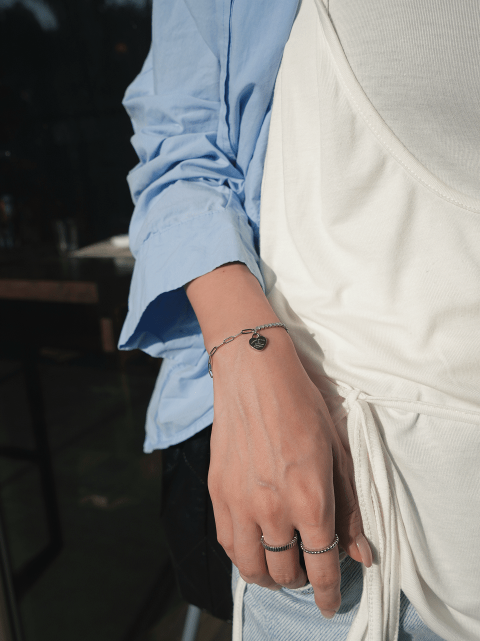 316L Stainless Steel Hybrid Heart Bracelet - Coddle Heaven