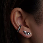 316L Stainless Steel Lotus Bloom Flower Flatback Earrings - Coddle Heaven