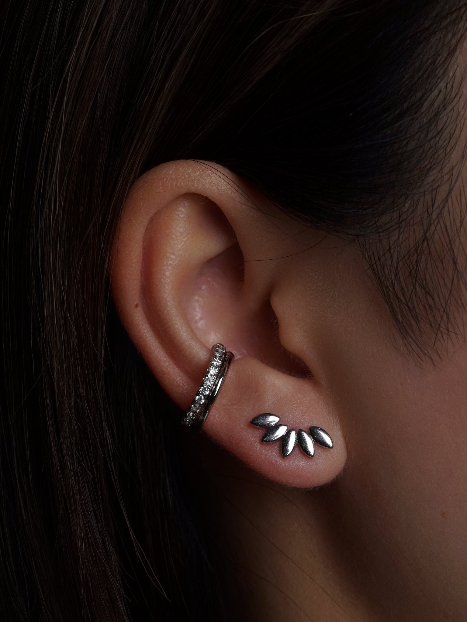 316L Stainless Steel Lotus Bloom Flower Flatback Earrings - Coddle Heaven