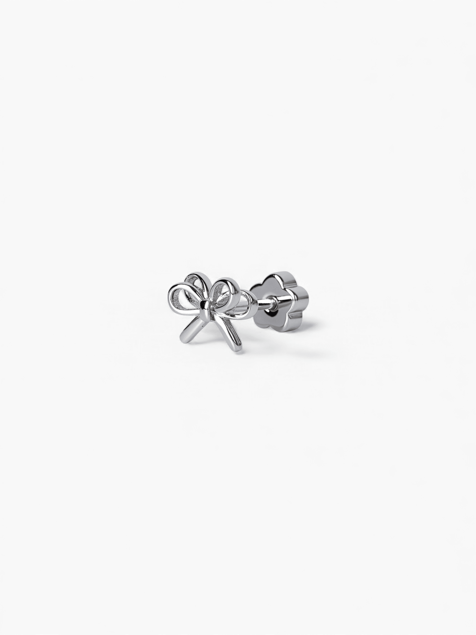 316L Stainless Steel Micro Bow Flatback Earrings - Coddle Heaven