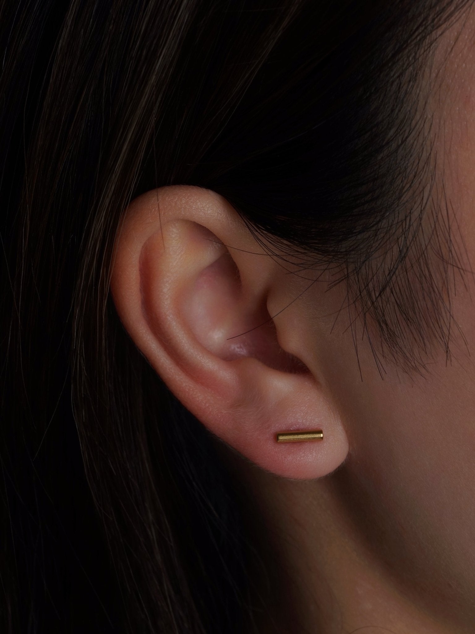 316L Stainless Steel Minimal Line Bar Flatback Earrings - Coddle Heaven