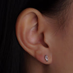 316L Stainless Steel Olive Diamond Flatback Earrings - Coddle Heaven