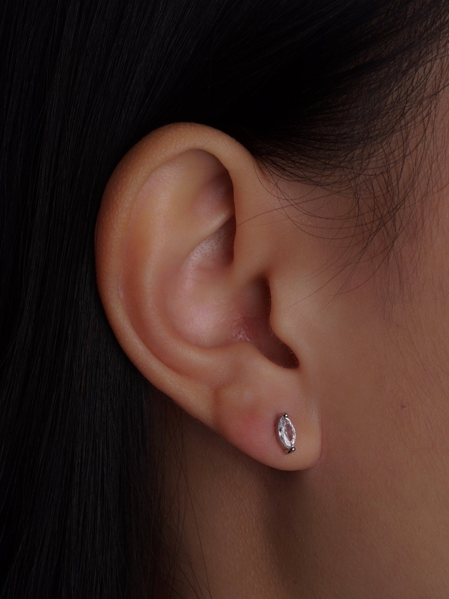 316L Stainless Steel Olive Diamond Flatback Earrings - Coddle Heaven