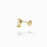 316L Stainless Steel Olive Diamond Flatback Earrings - Coddle Heaven
