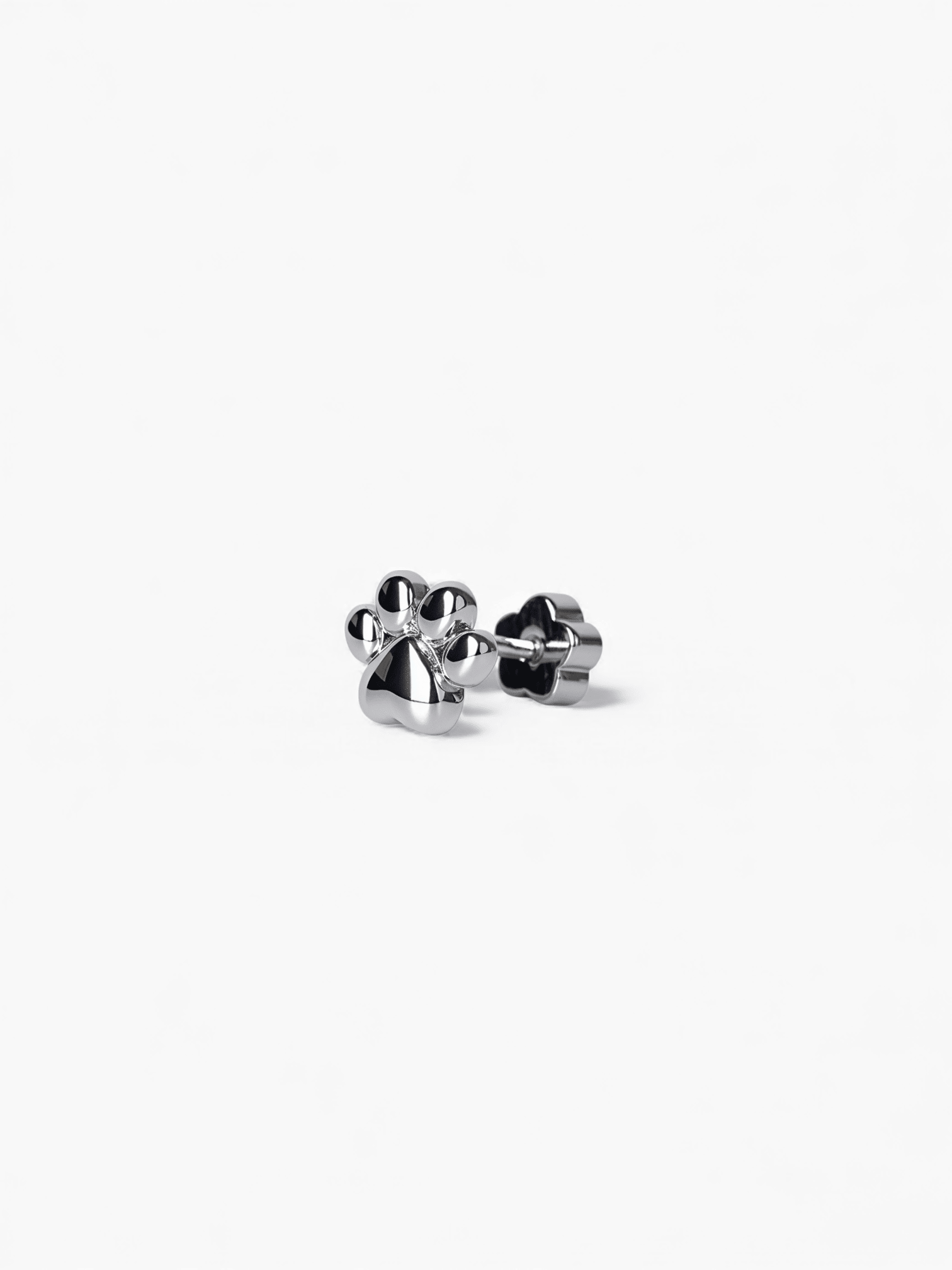 316L Stainless Steel Paw Flatback Earrings - Coddle Heaven