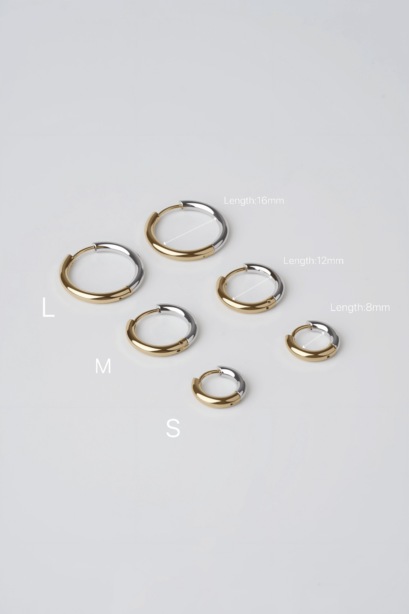 316L Stainless Steel Slim Contrast Earrings - Coddle Heaven