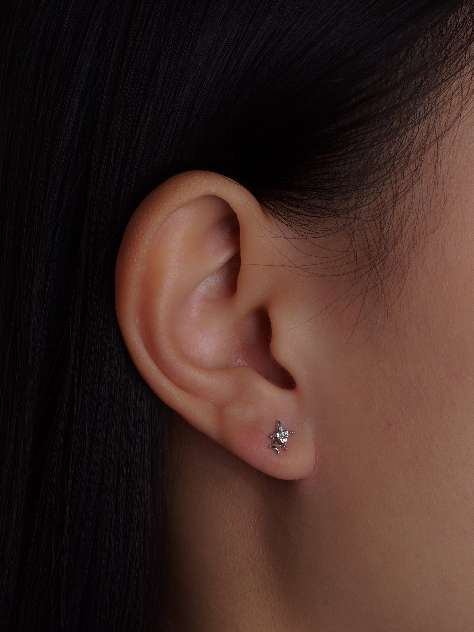 316L Stainless Steel Star Cluster Flatback Earrings - Coddle Heaven