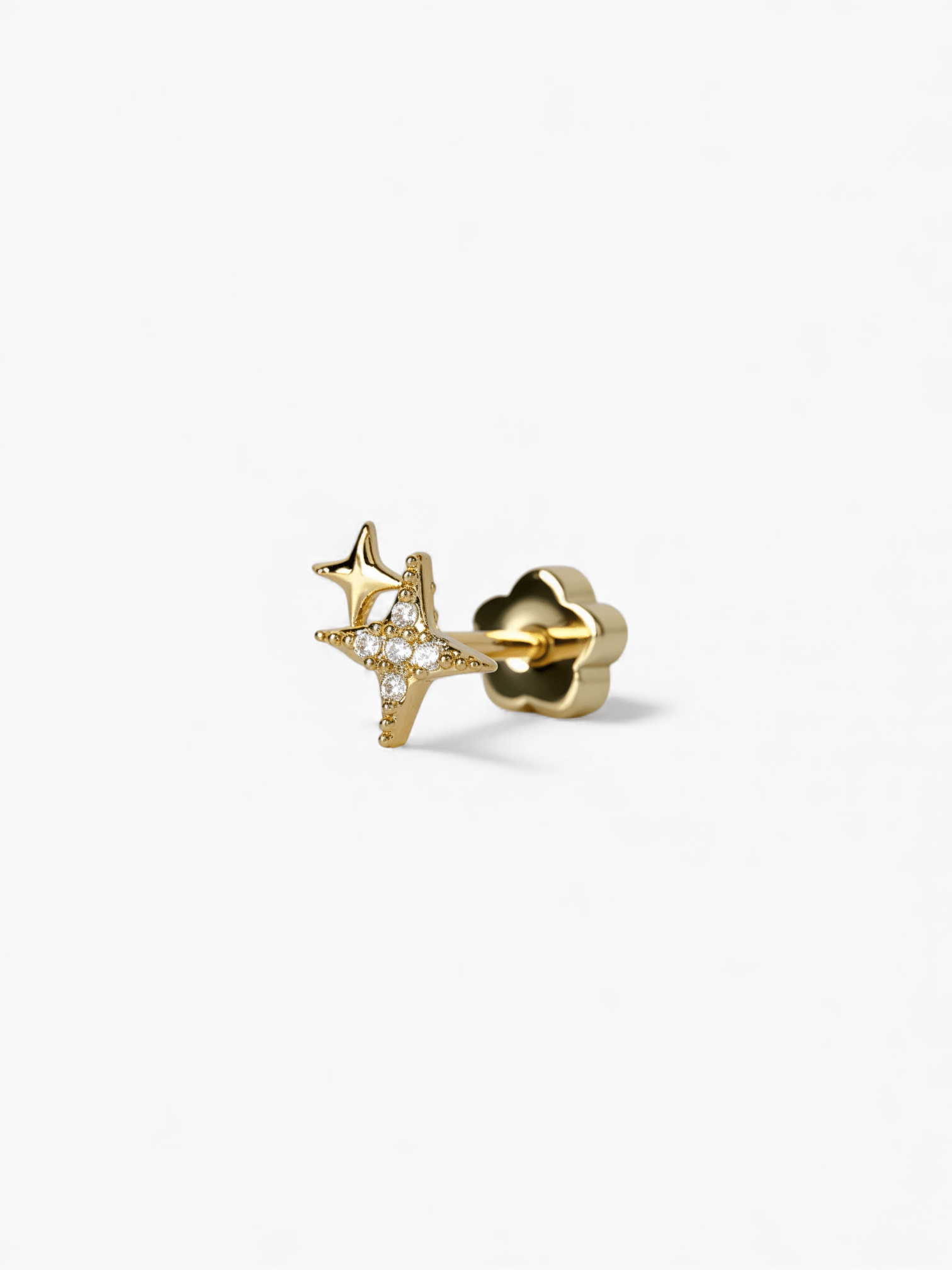 316L Stainless Steel Star Cluster Flatback Earrings - Coddle Heaven