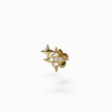 316L Stainless Steel Star Cluster Flatback Earrings - Coddle Heaven
